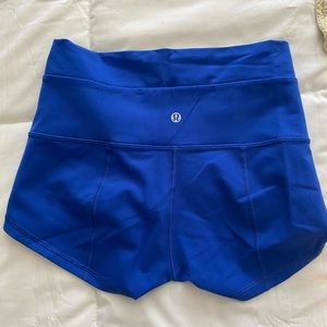 Lululemon Wunder Short Blue Workout Shorts